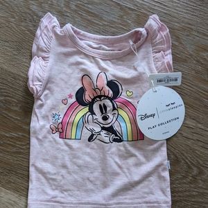 Little Sleepies 6-12 month Play Minnie Mouse Forever t-shirt